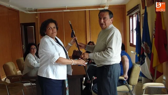 Nieves García, alcaldesa de Sorihuela, durante su toma de posesión. Archivo