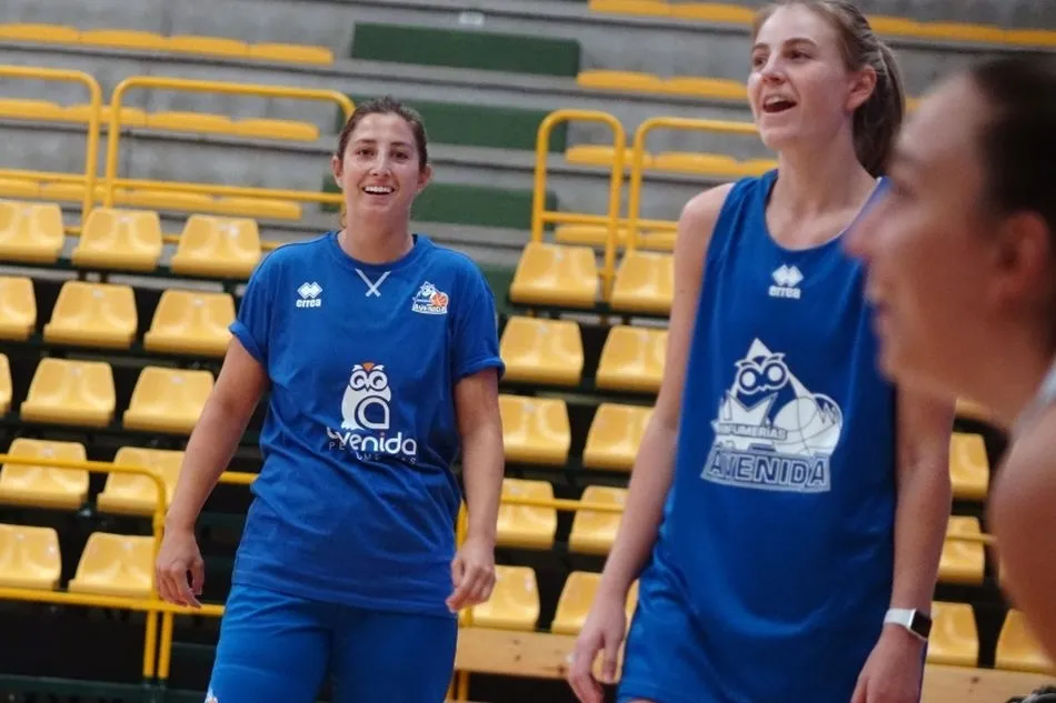 Leo Rodríguez, en su primer día en el parqué de Würzburg. Foto: Perfumerías Avenida