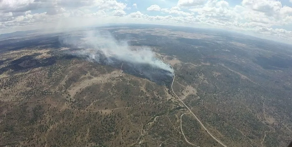 Incendio en San Felices de Gallegos (Salamanca). - JCYL