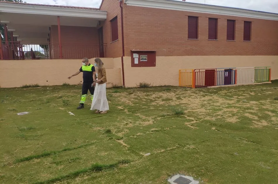 Obras de mejora en el colegio Miguel Hernández de Santa Marta de Tormes