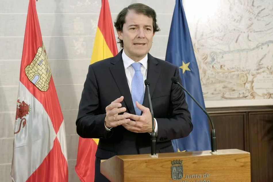 El presidente de la Junta de Castilla y León, Alfonso Fernández Mañueco