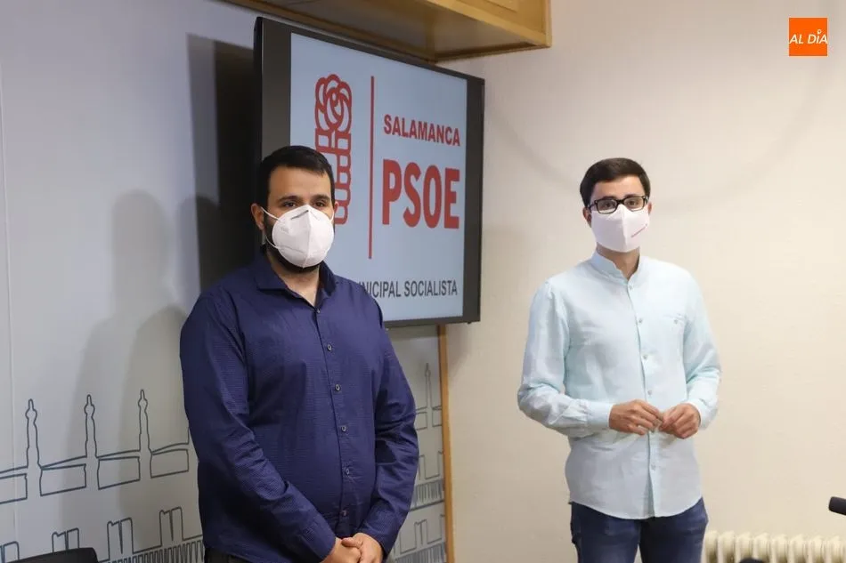 Los concejales José Luis Mateos y Álvaro Antolín. Fotos: Lydia González