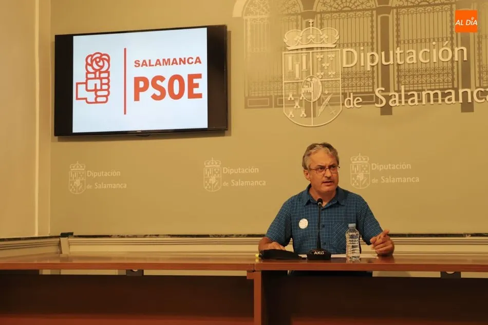 Fernando Rubio, portavoz del PSOE en la Diputación de Salamanca. Foto: Lydia González