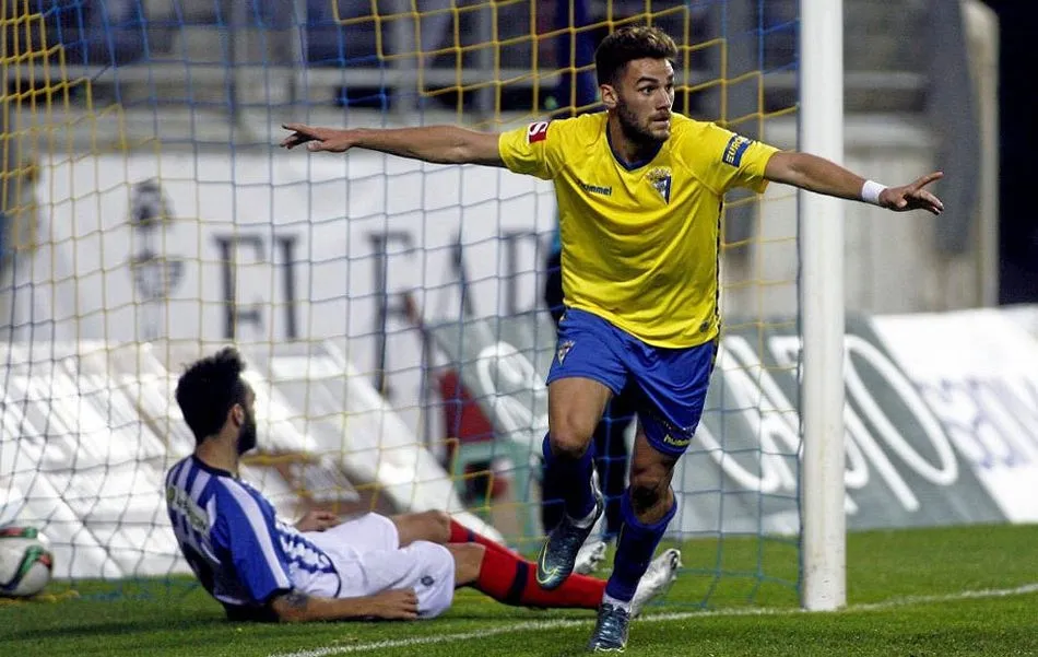 Lolo Plá celebrando un tanto - Foto: Marca