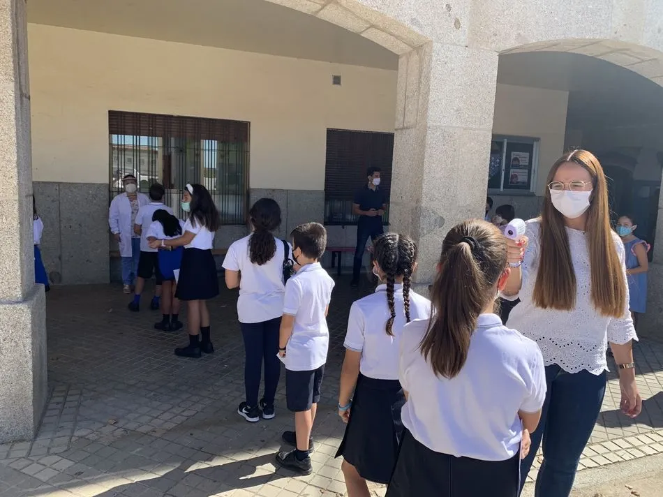Vuelta a las aulas en el Colegio Maristas de Salamanca