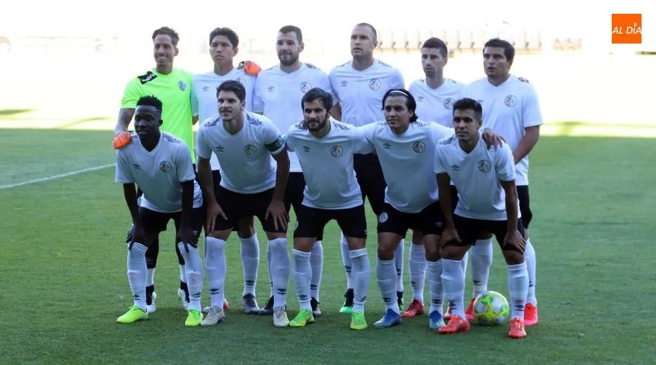 Primer once inicial del Salamanca UDS en la presente pretemporada. Foto de Lydia González