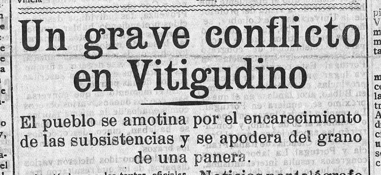 A un mes del centenario del motín de Vitigudino