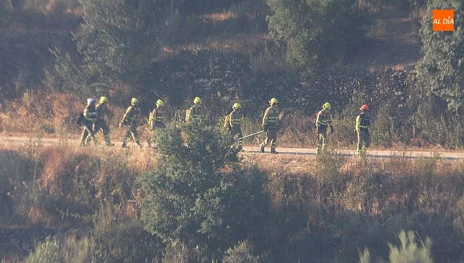 En las labores de control han participado varias cuadrillas contraincendios / ARCHIVO