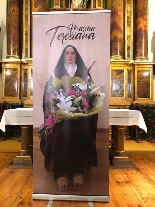 Desplegable con la imagen de Santa Teresa de Jesús.