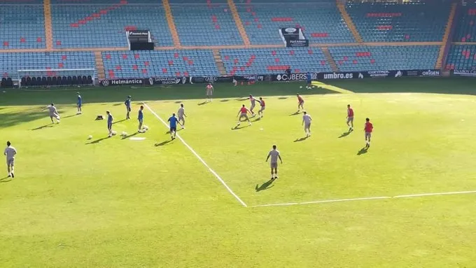 Un entrenamiento del primer equipo