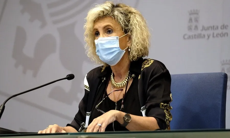 La consejera de Sanidad, Verónica Casado, en una rueda de prensa anterior