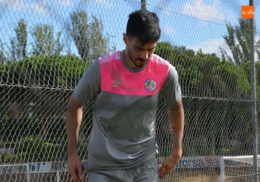 Lacerda, en un entrenamiento