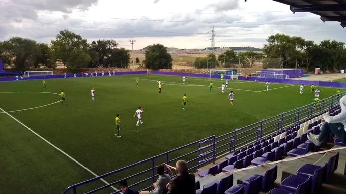 Un momento del duelo de Unionistas con el Valladolid / TWITTER