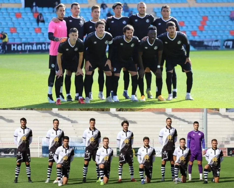 Las Rozas-Salamanca UDS y el representante de la Federación de Madrid ante Unionistas, en la...