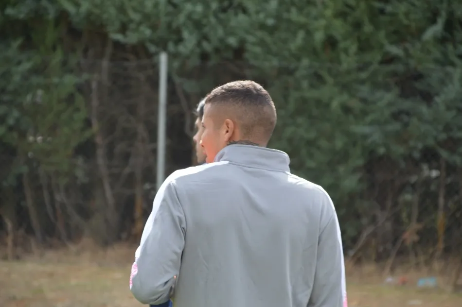Diego Chávez, en el entrenamiento del Anexo