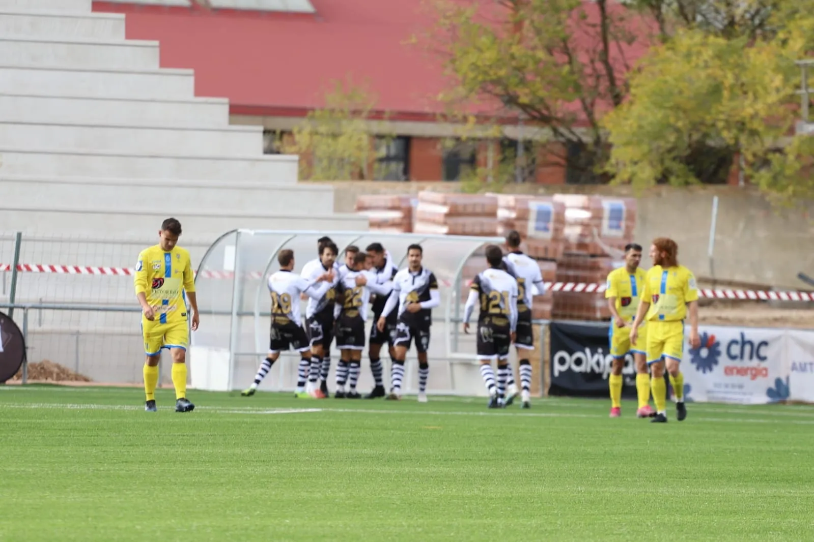 Unionistas celebra un gol en el Reina