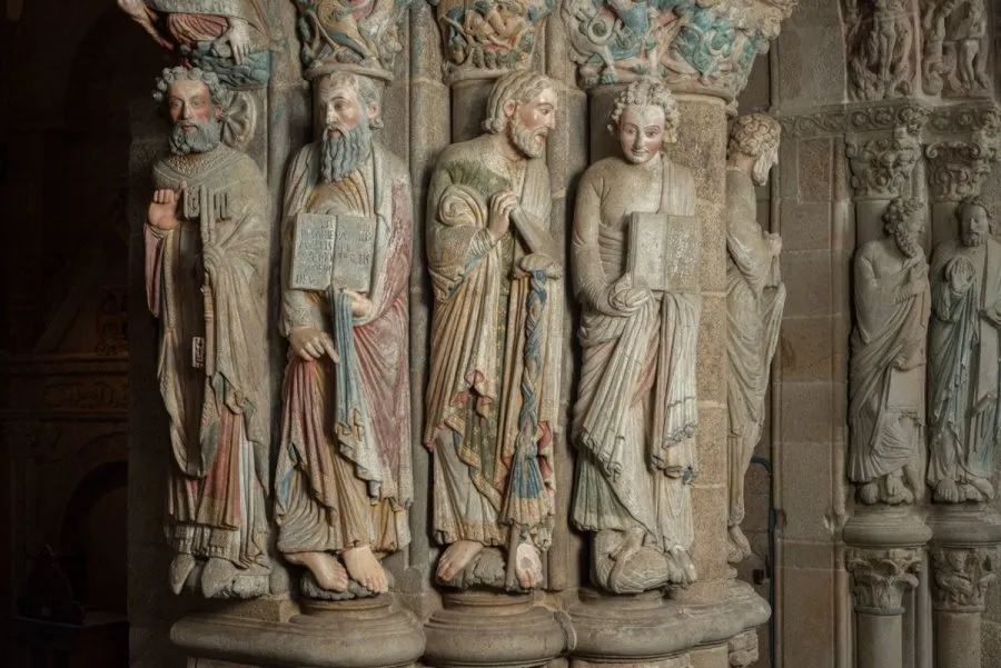 Detalle del Pórtico de Gloria. Foto EP