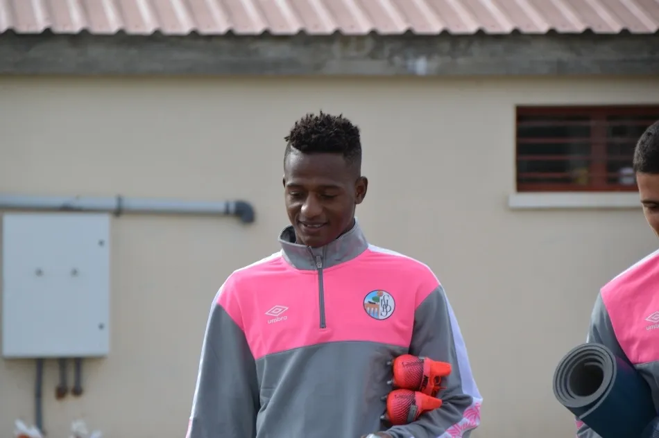 Anderson Arroyo, en su llegada a su primer entrenamiento