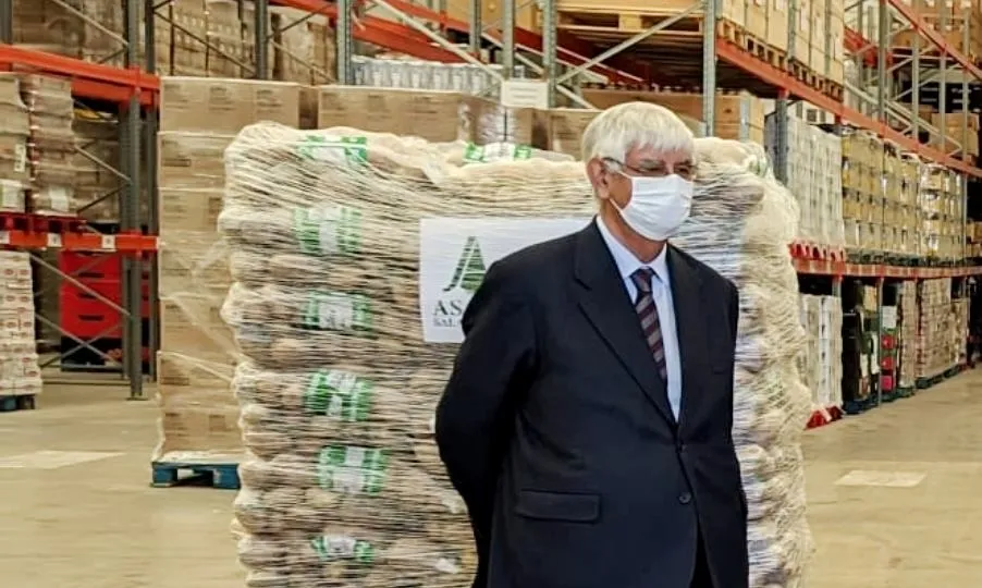 El presidente del Banco de Alimentos de Salamanca, Godofredo García