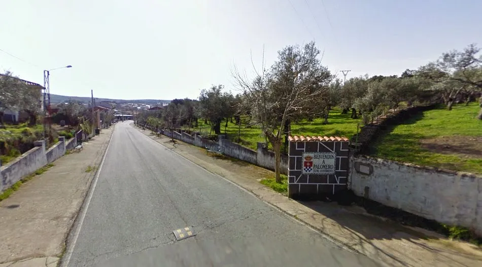 Entrada a la localidad cacereña de Palomero - Google Maps