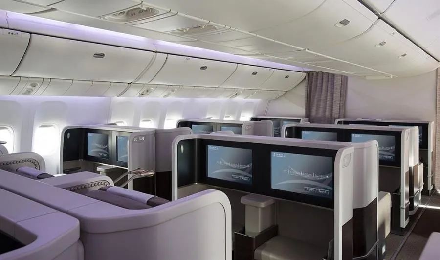 Los filtros HEPA de los aviones eliminan el 99,9% de las partículas como bacterias, hongos y virus del tamaño del coronavirus. Foto Saudia Airlines