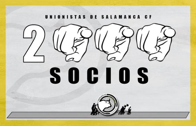 Cartel para anunciar la cifra / Unionistas CF