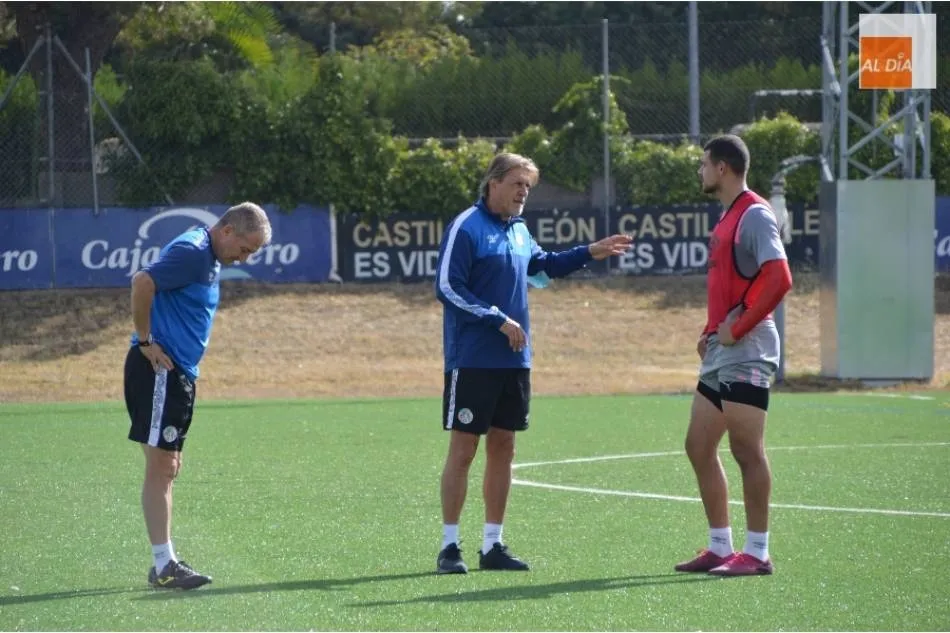 Egea, en una sesión de entrenamiento