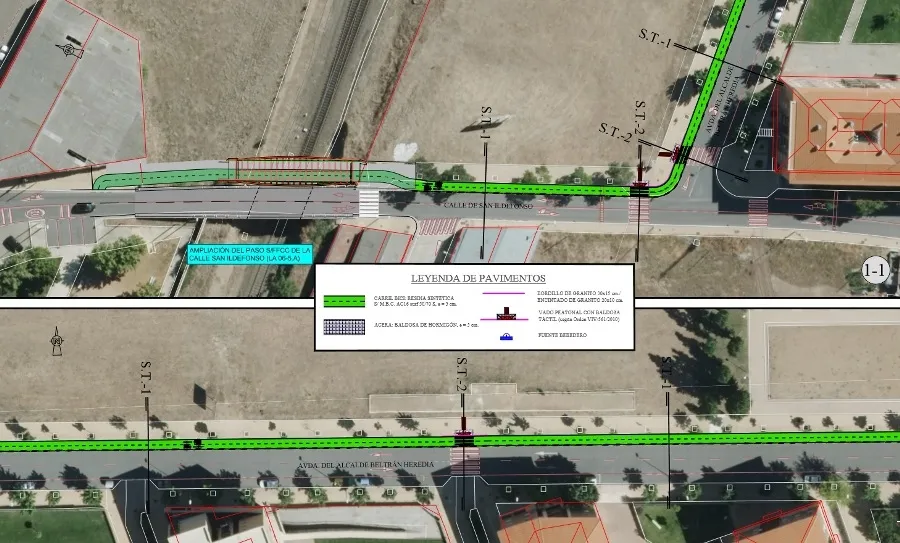 Uno de los planos de este proyecto de ampliación del carril bici