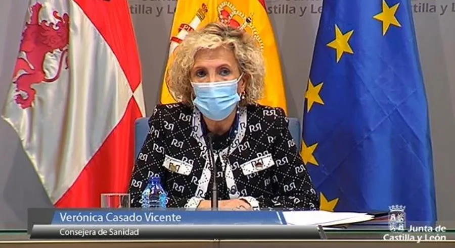 Rueda de prensa de la consejera de Sanidad, Verónica Casado