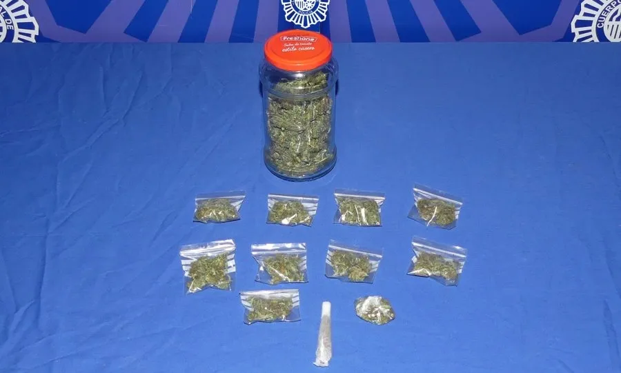 Droga intervenida en esta detención