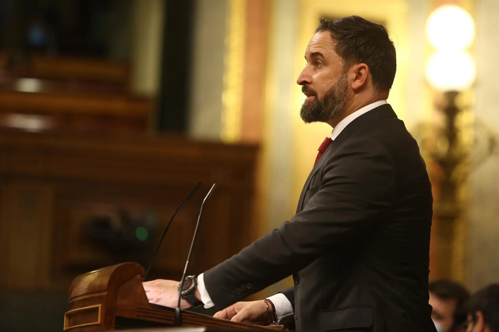 El presidente de Vox, Santiago Abascal. EP