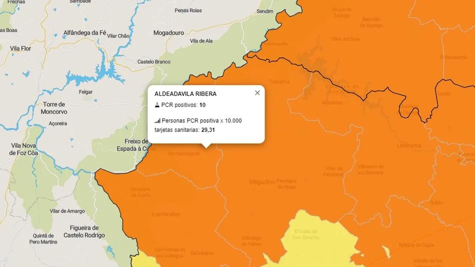 La ZBS de Aldeadávila sube a 10 el número de contagios en la última semana