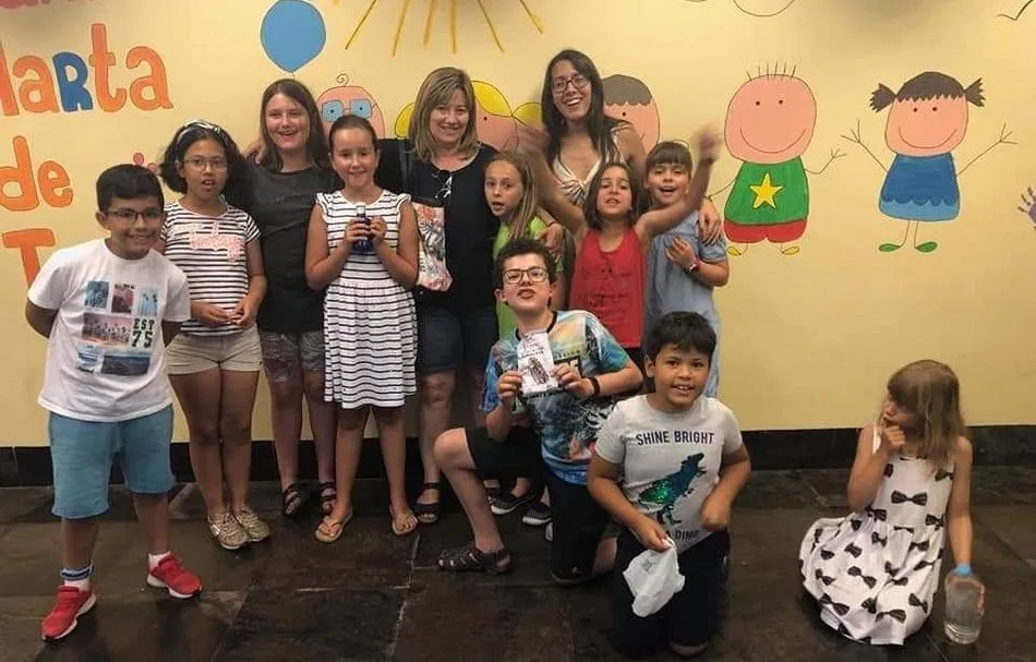 Niños santamartinos en una actividad de la Ciudad Amiga de la Infancia - Ayto. de Santa Marta