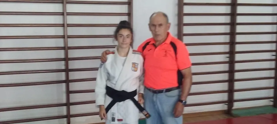 Carla Mateos, junto a Vicente Zarza