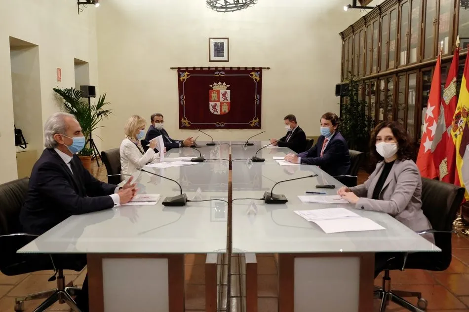 Reunión de los presidentes autonómicos de Castilla y León, Castilla-La Mancha y Madrid, este miércoles