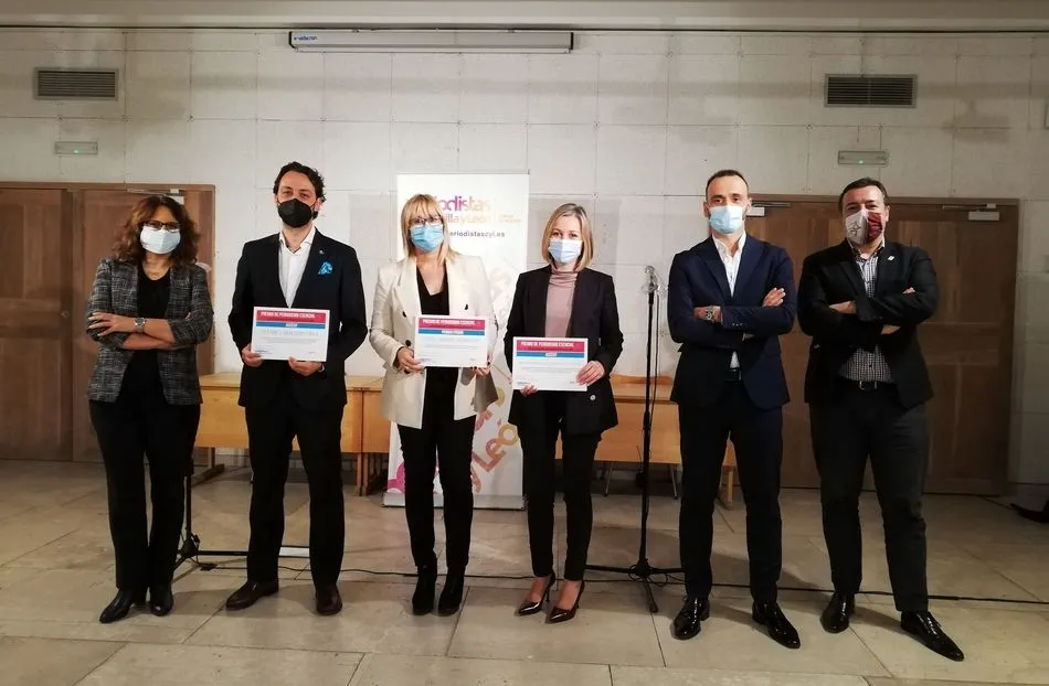 Galardonados en el Premio de Periodismo Esencial convocado por el Colegio Profesional de Periodistas de Castilla y León