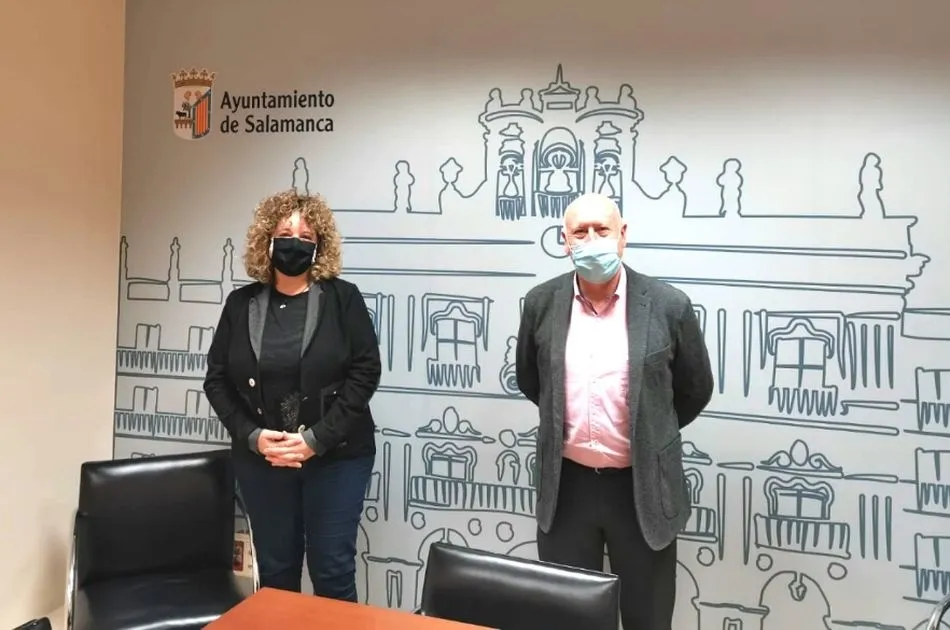 Reunión mantenida entre Aesco y el concejal de Comercio de Salamanca