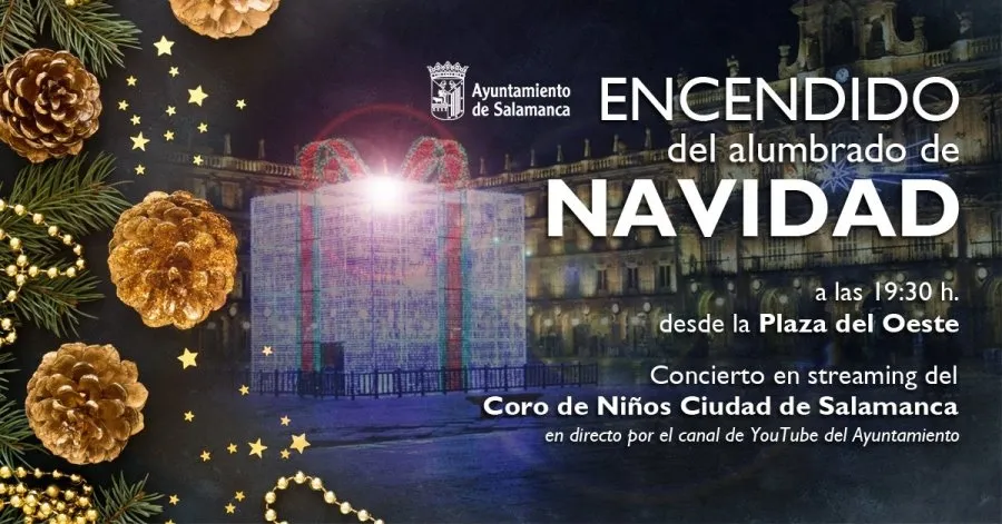 Salamanca enciende este viernes sus luces de Navidad desde la Plaza del Oeste