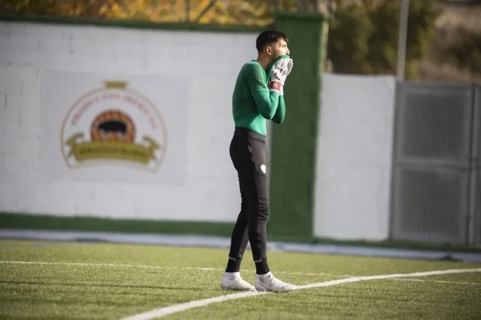 Carlos Molina, durante un entrenamiento / CD Guijuelo