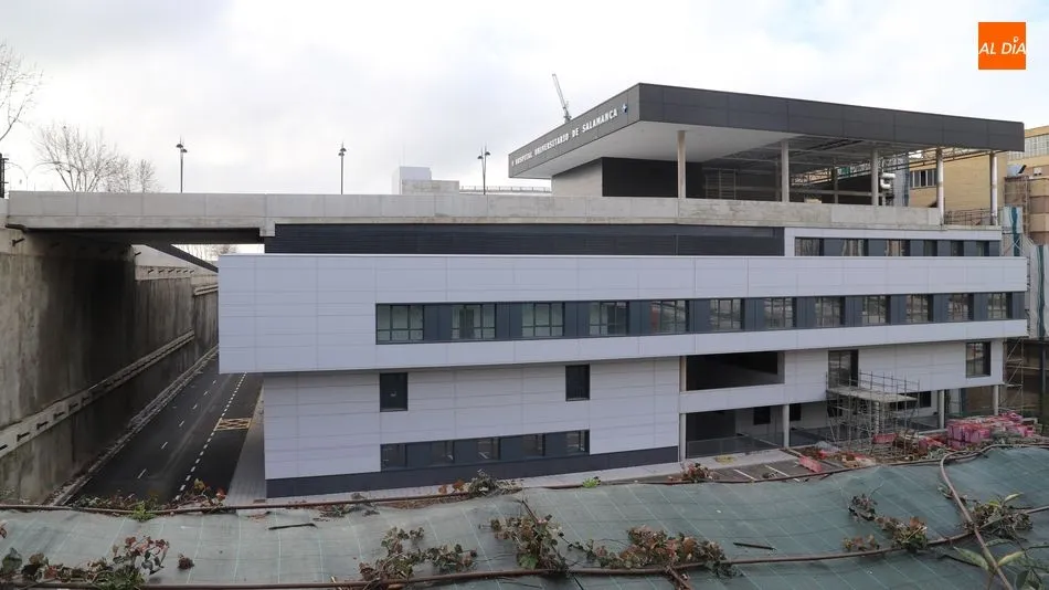 Imagen del nuevo Hospital de Salamanca durante las obras ejecutadas