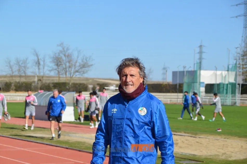 Egea, durante un entrenamiento