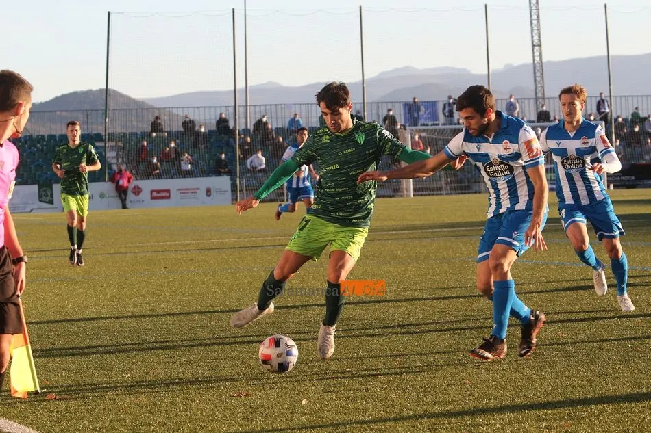 Alain Eizmendi, durante el partido frente al Deportivo de La Coruña