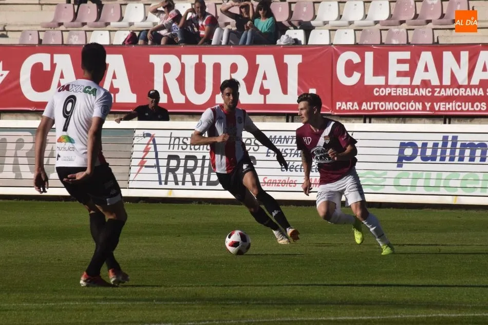 Coque, en un partido con el Zamora