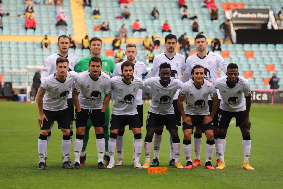Once inicial del Salamanca UDS contra el Celta