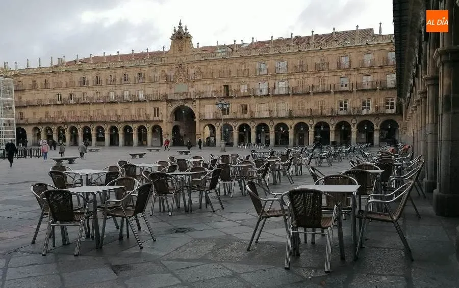 Terrazas en la Plaza Mayor. Foto de Lydia González