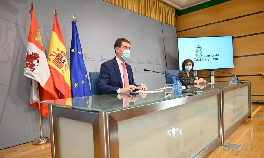 El consejero de la Presidencia, Ángel Ibáñez, presenta la Oferta de Empleo Público de 2020. Foto JCYL