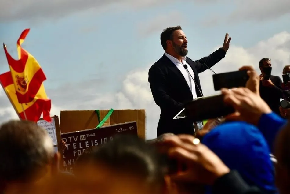 El presidente de Vox, Santiago Abascal, este sábado en Lanzarote - EUROPA PRESS - Archivo