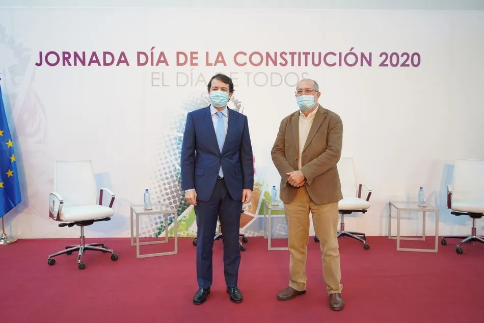 El presidente de la Junta, Alfonso Fernández Mañueco, junto a Francisco Igea, vicepresidente - JCYL