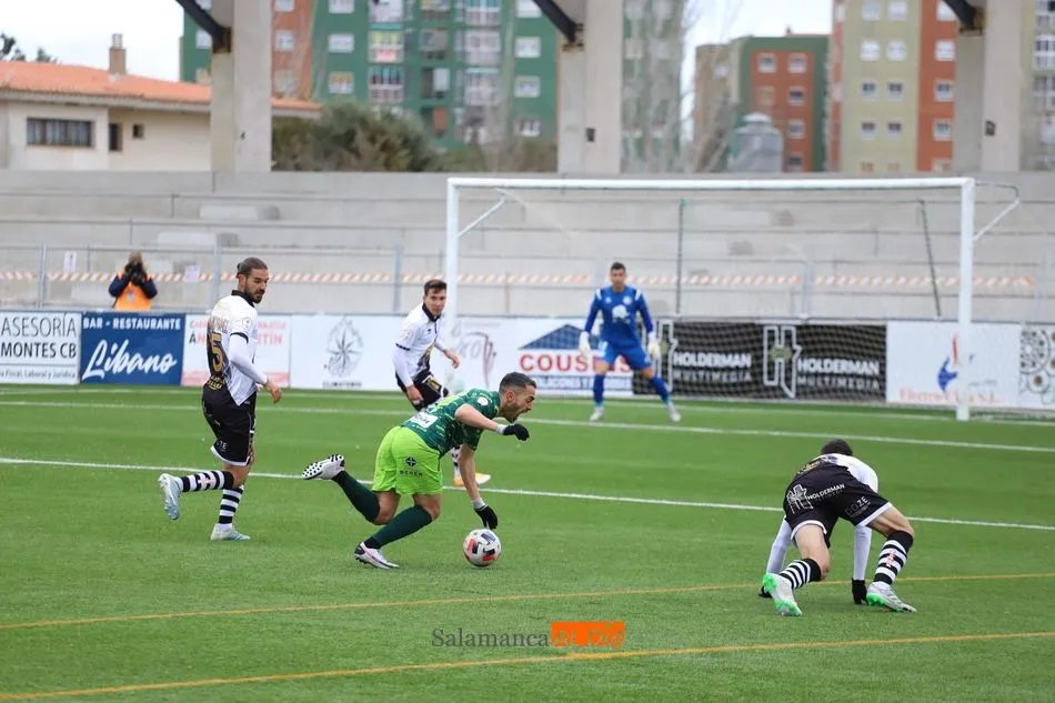 El Reina Sofía, durante el derbi entre Unionistas y el Guijuelo de la pasada semana