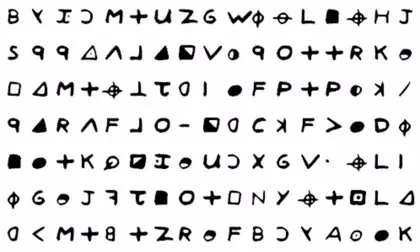 Mensaje en código del asesino del Zodíaco - DOMINIO PÚBLICO